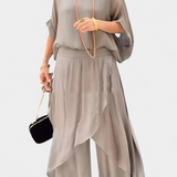 Maravilla – Two-Piece Flowing Set with Loose Top and Asymmetrical Skirt