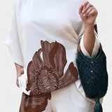 Sybella Two-Piece Floral Set with Off-the-Shoulder and Straight Pants
