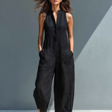Sleeveless Linen Jumpsuit