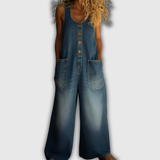 Lora | Relaxed Dungaree Jumpsuit