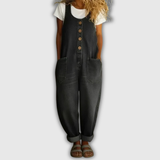Lora | Relaxed Dungaree Jumpsuit