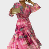 Alanna | Long Floral Print Dress