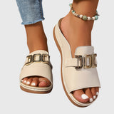 Kathryn - Comfortable sandals with buckle closure