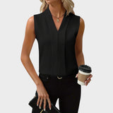 Roma | Sleeveless Blouse with V-Neck