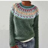 Ethel | Nordic-Patterned Cable Knit Jumper