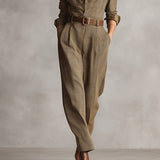 Celia - Checkered Jumpsuit with Sophisticated Details