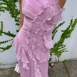 Pleated Evening Dress