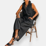 Martina | Relaxed Utility Jumpsuit with Oversized Pockets