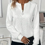 Nora | Zip-Up Knit Pullover