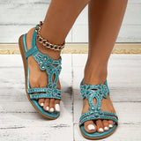 Maison – Orthopedic sandals with crystal details