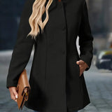 Sofia - Women's Winter Coat with Buttons