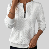 Nora | Zip-Up Knit Pullover
