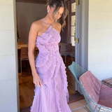 Pleated Evening Dress