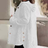 Adriana | Casual Velvet Hooded Jacket for the Fall Season