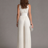Aitana | Pleated Halter-Neck Jumpsuit with Defined Waist
