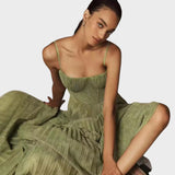Amilia | Midi Flare Pleated Dress