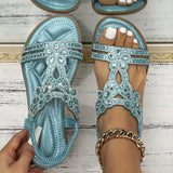 Maison – Orthopedic sandals with crystal details