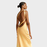 Muriel | Long Satin Dress