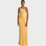 Muriel | Long Satin Dress