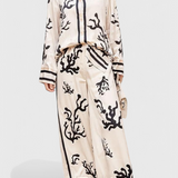 Nazaret Wide Leg Set with Artistic Print