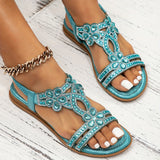 Maison – Orthopedic sandals with crystal details