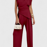 Sofia – Asymmetric Set with Draped Shoulders