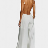 Belén Wide Leg Halter Jumpsuit