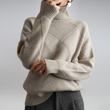 Rosemary | Roll Neck Cable Knit Jumper