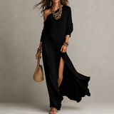 Serena | One-Shoulder Maxi Dress with Side Split