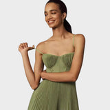 Amilia | Midi Flare Pleated Dress