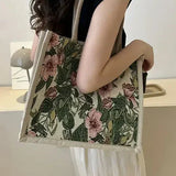 Taila Jute Bag with Floral Print and Eco-Friendly Design