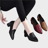 Elena | Leather Shoes with Embroidery
