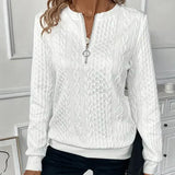 Nora | Zip-Up Knit Pullover