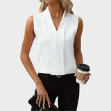 Roma | Sleeveless Blouse with V-Neck