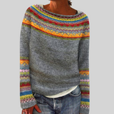 Ethel | Nordic-Patterned Cable Knit Jumper