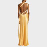 Muriel | Long Satin Dress