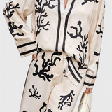 Nazaret Wide Leg Set with Artistic Print
