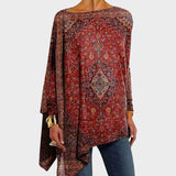 Antónia – Elegant Boat Neck Blouse