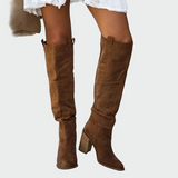 Daniela - Elegant Knee-High Leather Orthopedic Boots