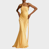 Muriel | Long Satin Dress