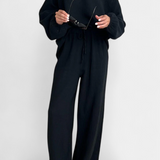 Aya Two-Piece Cotton Set with V-Neck