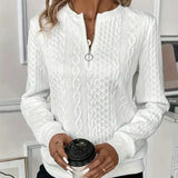 Nora | Zip-Up Knit Pullover