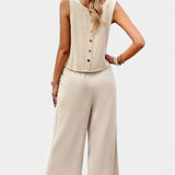 Lavinia Boho Set of Top and Shorts in Linen and Cotton