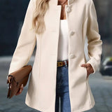 Sofia - Women's Winter Coat with Buttons