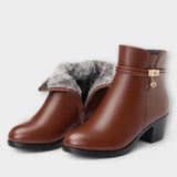 Rocío - Elegant and Comfortable Winter Ankle Boots with Zipper
