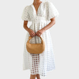Julia – Lace Dress with Bell Sleeves