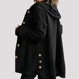 Adriana | Casual Velvet Hooded Jacket for the Fall Season