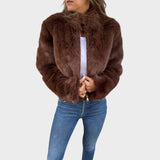 Liliana | Leather Zipper Coat