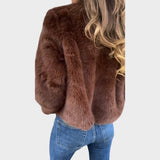Liliana | Leather Zipper Coat