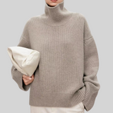Beatrice | Cable Knit Roll Neck Jumper